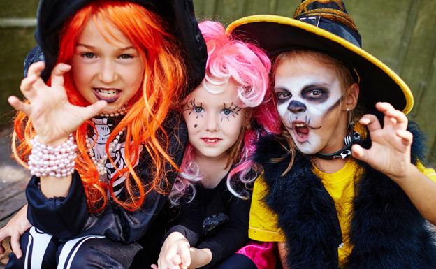 Los peligros de pintar demasiado a los niños en Halloween