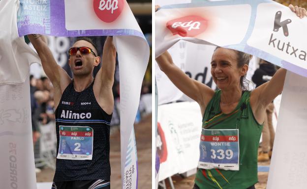 Pablo Benito y Montserrat Sánchez de las Matas, vencedores en el Maratón Fiz