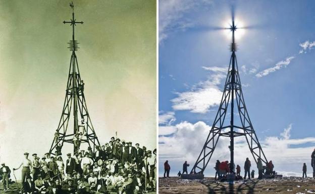 Las tres cruces del Gorbea y las dos que tumbó el anticristo