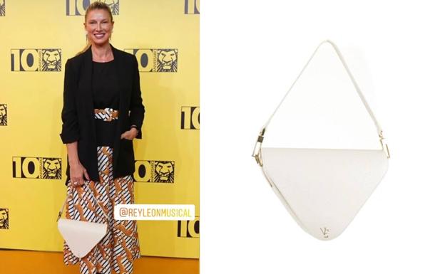 Anne Igartiburu estrena el bolso vasco con forma de triángulo más original de la temporada