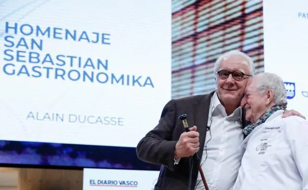 Alain Ducasse en San Sebastian Gastronomika,dnde ha sido homenaeado esta seamana./RC