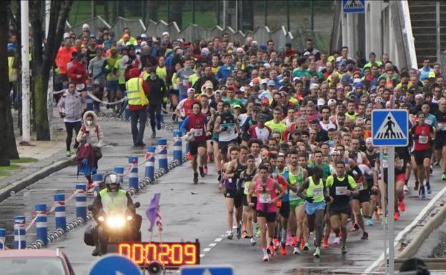 Lamdassen y Méndez imponen su ritmo en la 'Desde Santurce a Bilbao'