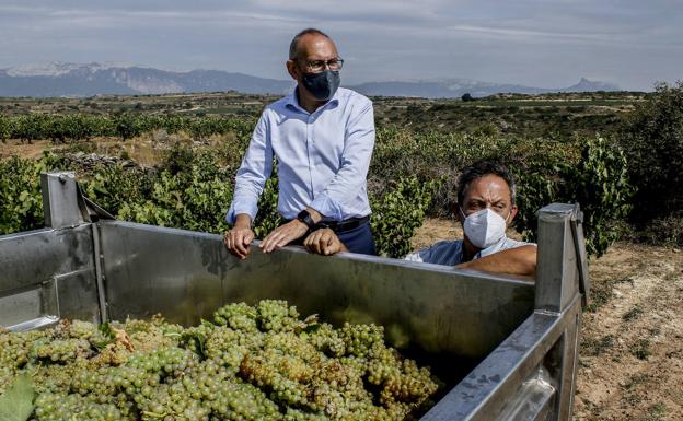 El diputado general seguirá trabajando por diferenciar los vinos de Rioja Alavesa «sin aceptar vetos de nadie»