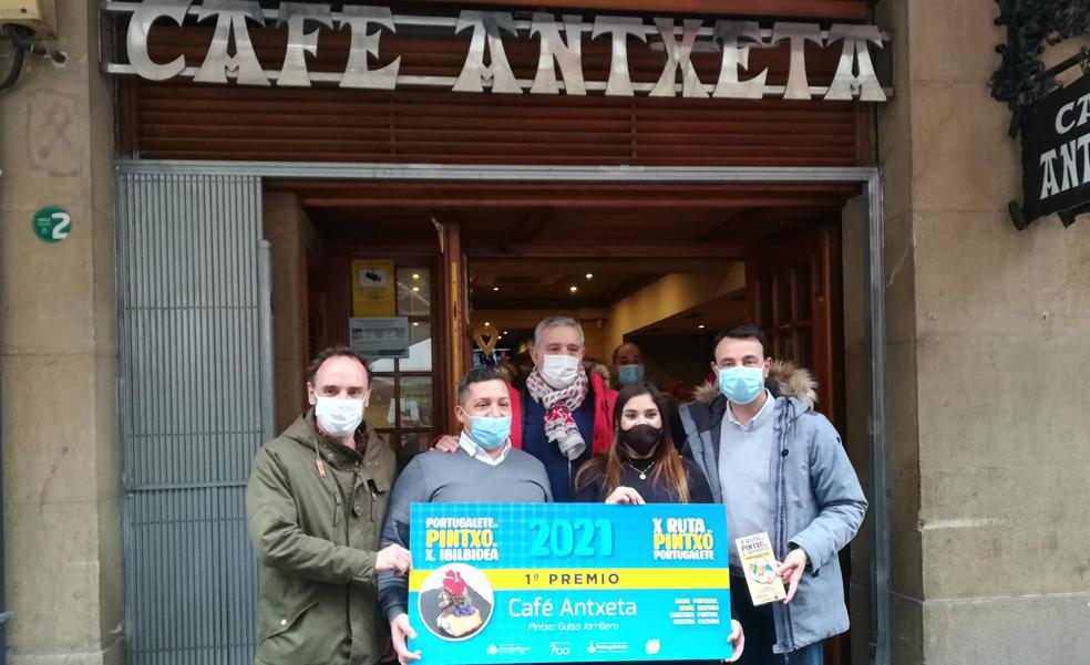 El 'Guiso jarrillero' del Antxeta, mejor pintxo de Portugalete