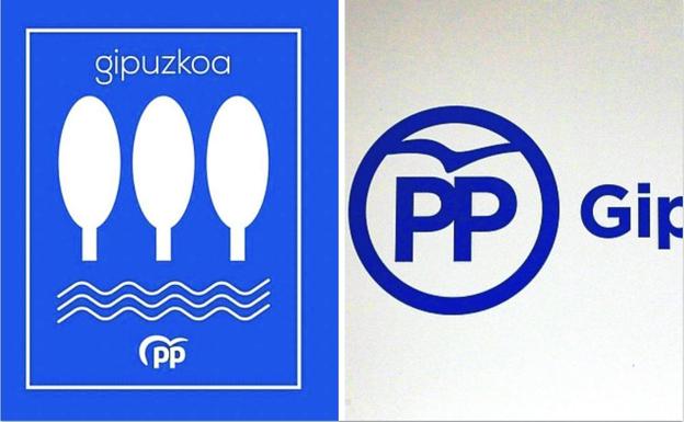 El PP de Gipuzkoa incorpora el escudo del territorio en su logo y relega las siglas