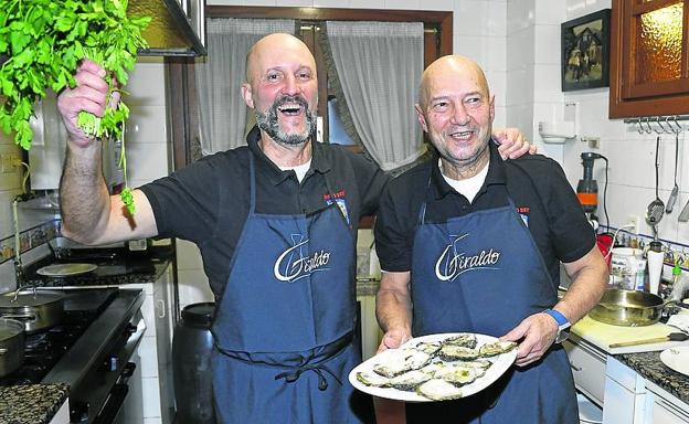 Cena marinera de dumplings y ostras