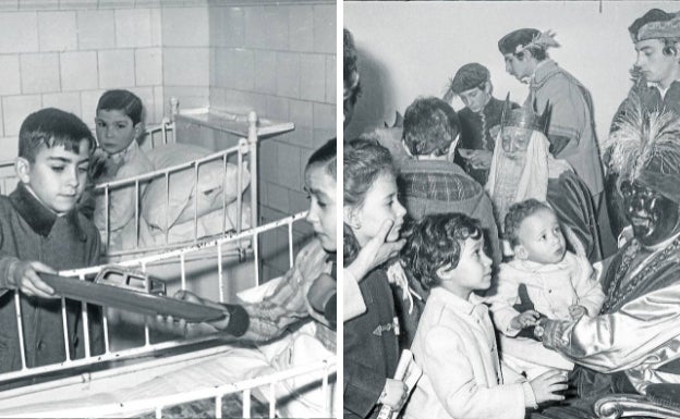 Solidaridad con los niños pobres y enfermos y los fascinantes Reyes Magos de 1972