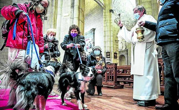 Bendición y rifa de San Antón sin cerdo ni fiesta en la Plaza de España