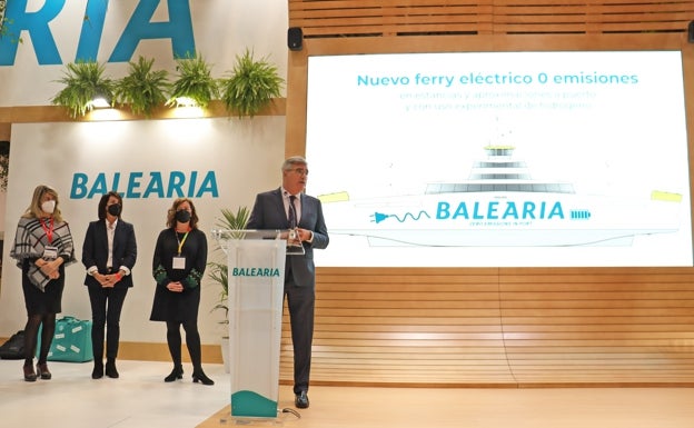 Baleària presenta en Fitur su primer ferry eléctrico