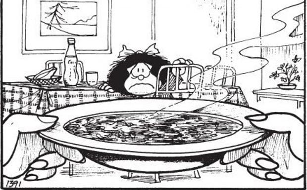 Mafalda tenía razón al odiar la sopa