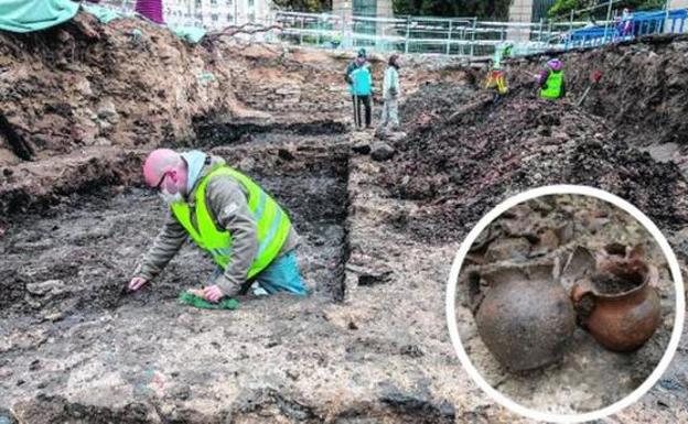 La Diputación de Álava resta valor a los restos hallados y cree que «no merece la pena» paralizar la obra en la trasera de Correos