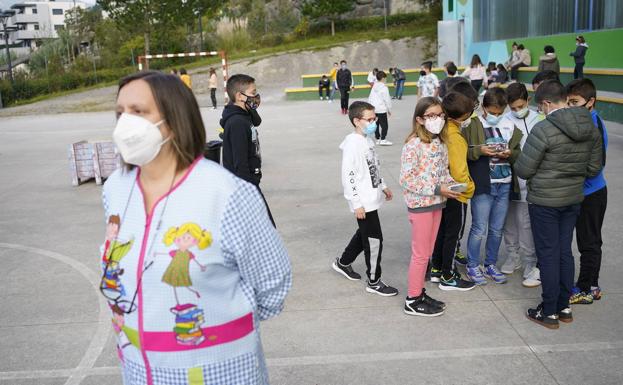 El Gobierno vasco pone fin a la mascarilla en los patios de los colegios dos días después