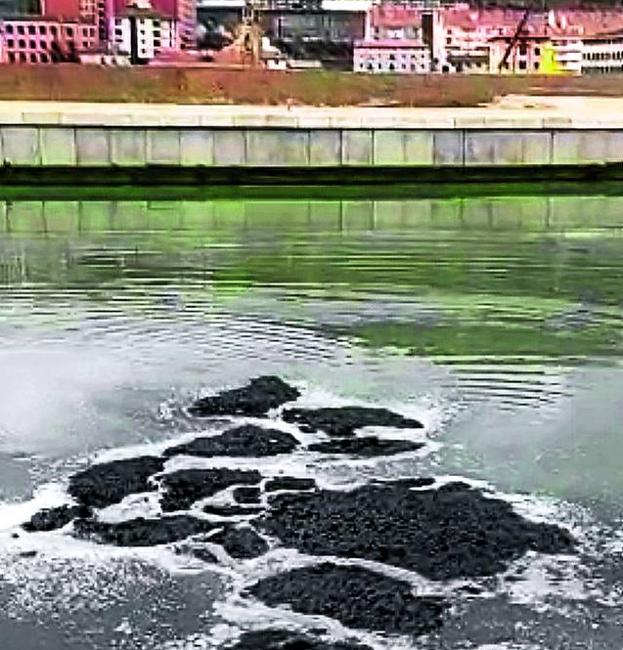 La Agencia del Agua investiga unas misteriosas erupciones aparecidas en el canal de Deusto