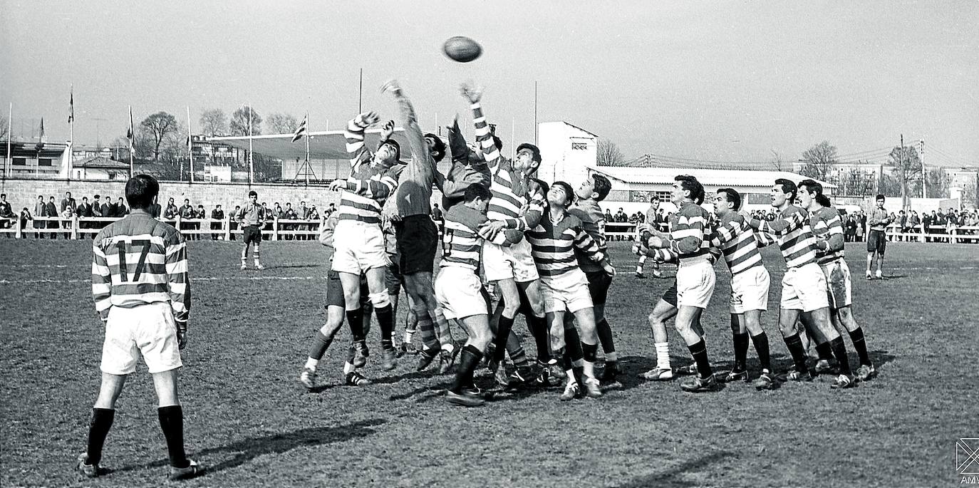 El primer partido de rugby celebrado en Vitoria