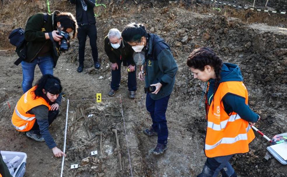 Encuentran en Begoña restos de soldados liberales de la Primera Guerra Carlista