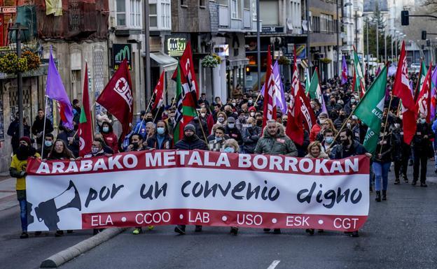 La negociación del metal alavés se retoma con «pequeños avances»