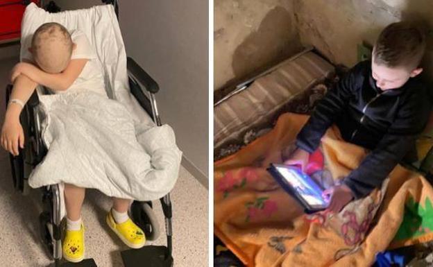 Kostya, el niño ucraniano que superó un cáncer en España y ahora trata de sobrevivir a la guerra en un búnker