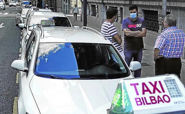 Taxistas vizcaínos piden ayudas para mantener las tarifas