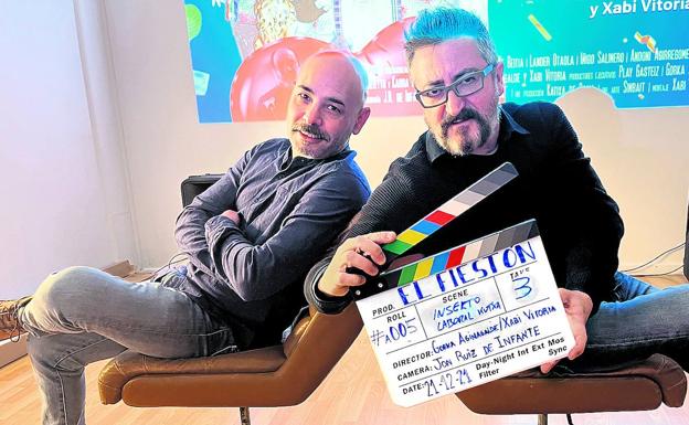 Gorka Aguinagalde y Xabi Vitoria se van de juerga en su cortometraje