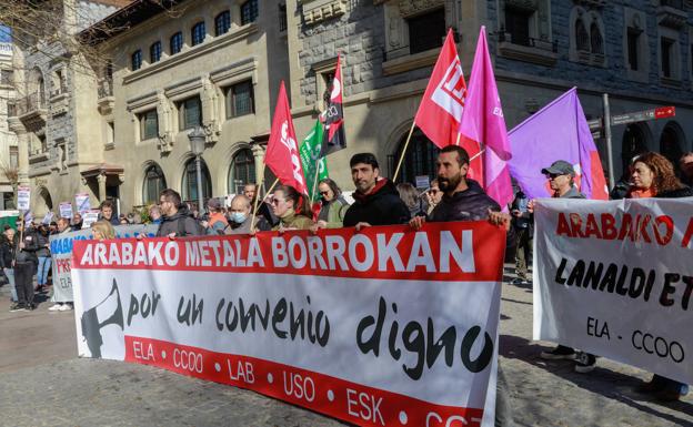 El metal alavés amenaza con ir a la huelga si no hay avances en la negociación del convenio