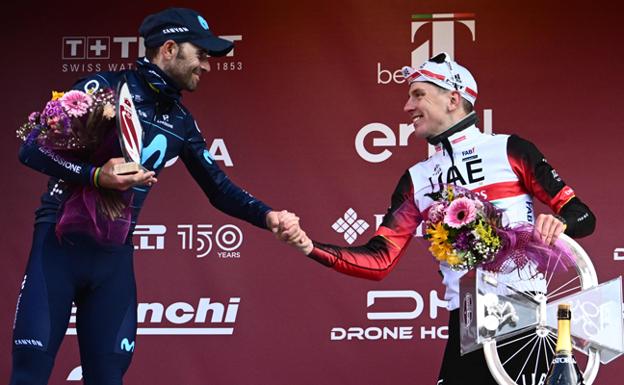 Pogacar y Valverde no acudirán al duelo con Roglic en la Itzulia