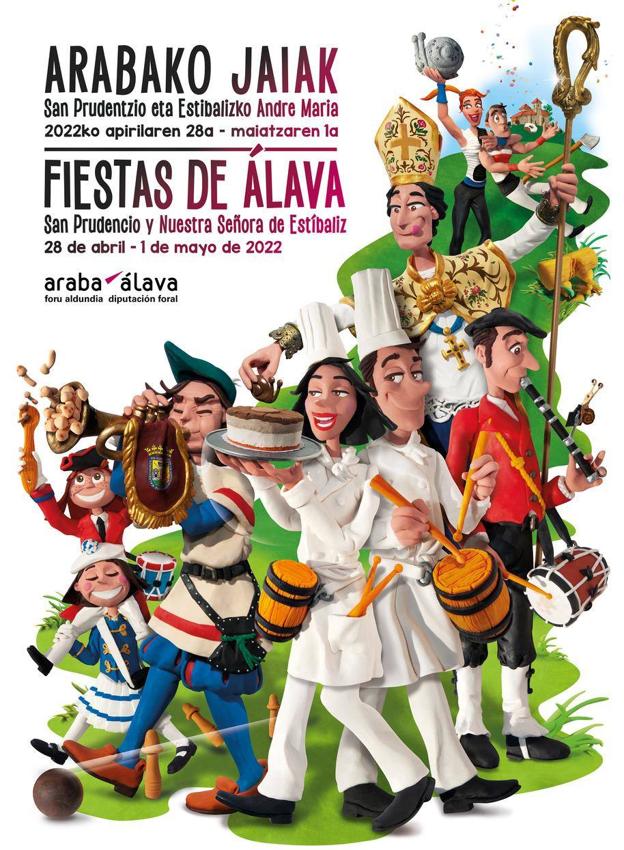 El cartel de las fiestas de San Prudencio rejuvenece en su regreso