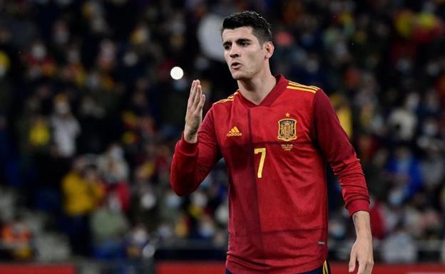 Morata se hace fuerte en la cooperativa goleadora de La Roja