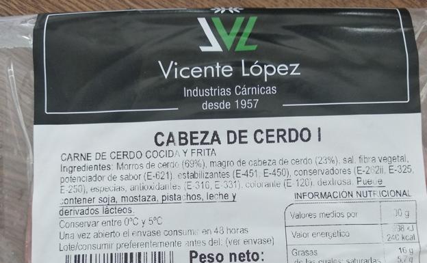 Osakidetza retira un lote de cabeza de cerdo contaminado por listeria