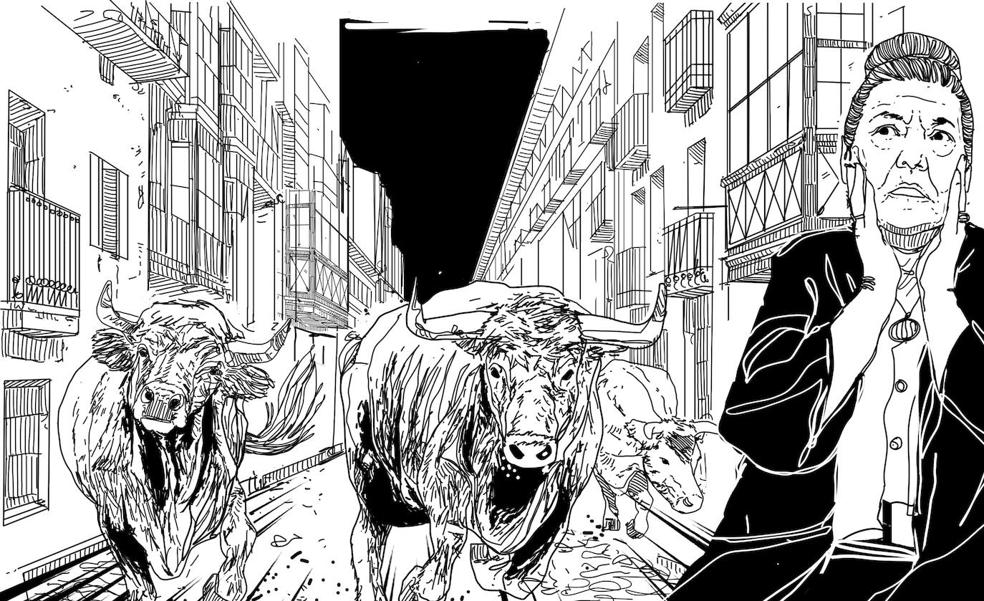 Los bueyes argentinos que se escaparon y mataron a un policía en Bilbao