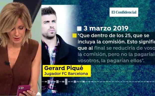 Susanna Griso recibe en directo un whatsapp del rey Juan Carlos sobre los audios de Piqué y Rubiales