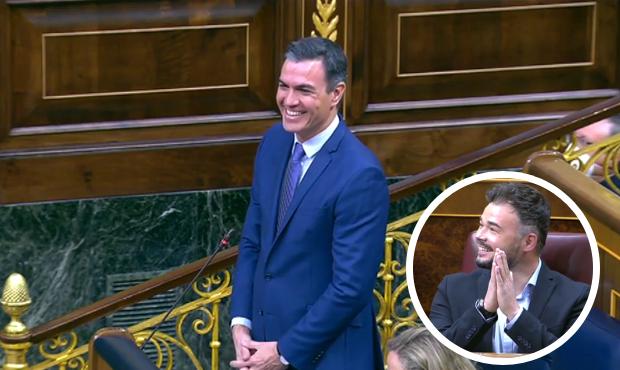 La divertida confusión de Pedro Sánchez sobre Rufián en el Congreso: «Ha sido imperdonable»