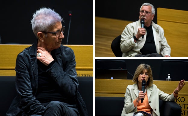 Maixabel Lasa, Gorka Landaburu eta Pili Zabala biktimen gizarteratzeari buruz aritu dira EHUn