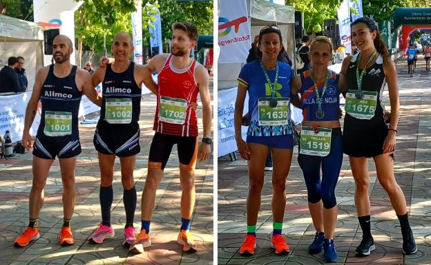 Borja Abecia y Sara Trelles, vencedores en la media maratón