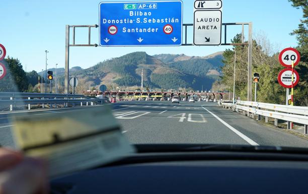 Bizkaia subvencionará a partir de octubre los viajes por trabajo o estudio por la autopista a Vitoria