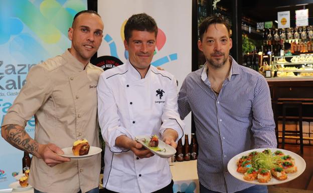 Sorginzulo, Víctor Montes y Sarkue ganan el concurso a los pintxos más coloridos del Casco Viejo