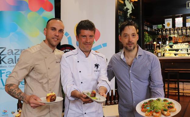Sorginzulo, Víctor Montes y Sarkue elaboran los pintxos más coloridos de Bilbao