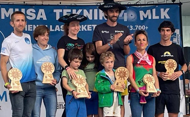 Aritz Egea y Ohiane Azkorbebeitia, campeones de Euskadi de ultratrail