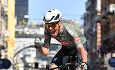 Oldani se inspira en Van der Poel y Contador para ganar en el Giro