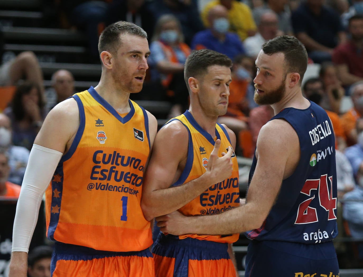 El uno a uno del Valencia - Baskonia: Costello, el mejor