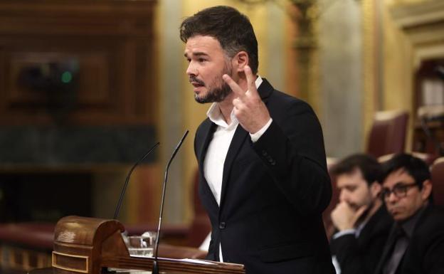 Rufián a Sánchez: «¿Qué ha venido a hacer aquí»?