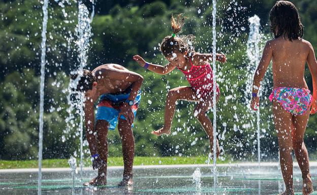 Los chorros de agua de Etxebarria
