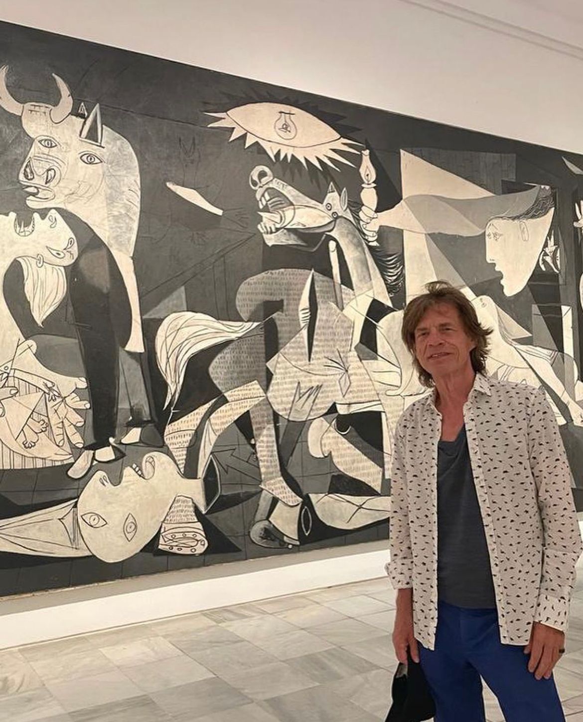 Mick Jagger, como un turista más por Madrid
