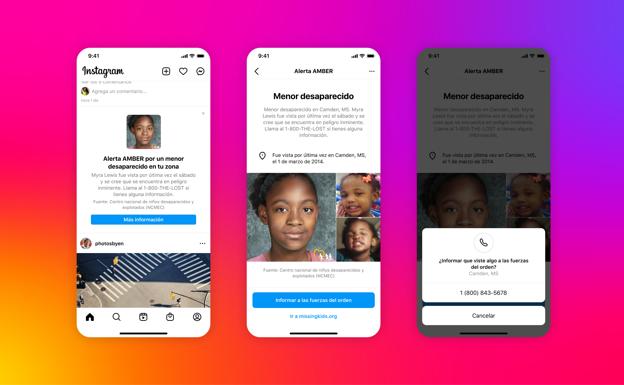 Instagram alertará sobre niños desaparecidos