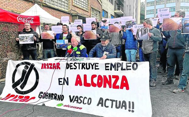 Los trabajadores de Alconza, en Berango, alcanzarán los 100 días de huelga el martes