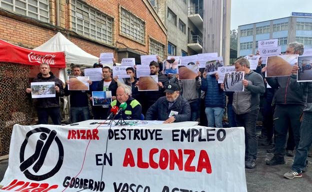 Los trabajadores de Alconza, en Berango, superan los 100 días de huelga apoyados por las instituciones