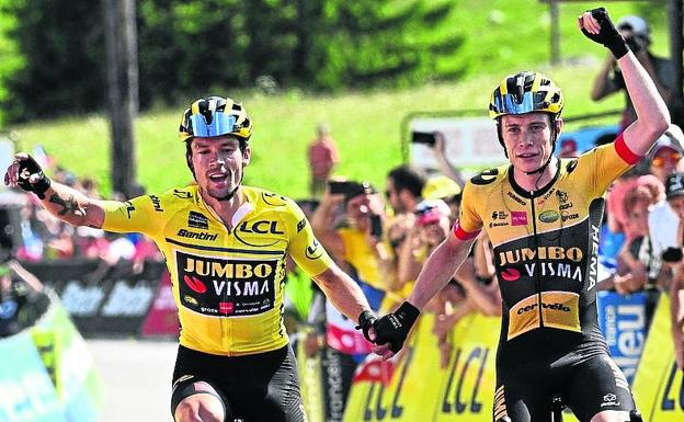 Roglic culmina la exhibición del Jumbo en el Dauphiné