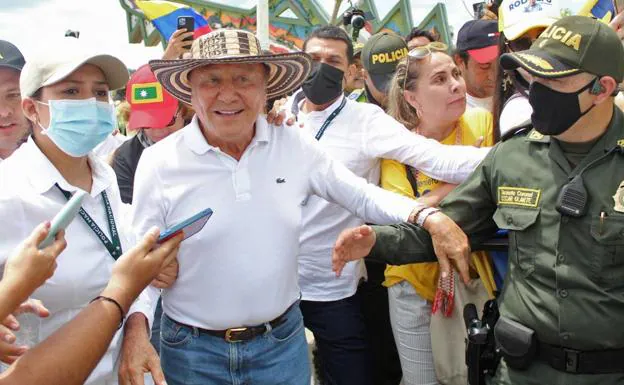 The populist Rodolfo Hernández, during his electoral campaign.