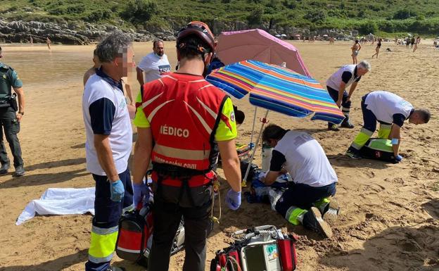 Muere ahogado en la playa de Sonabia un bilbaíno de 61 años