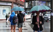 Euskadi activa el aviso amarillo por lluvias intensas para esta tarde