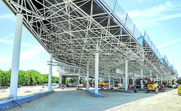 Las cocheras del BEI en Lakua-Arriaga ultiman sus obras e iniciarán las pruebas de carga en julio